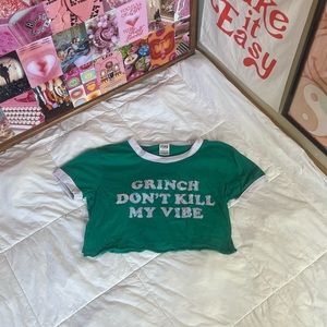 The Grinch Christmas Graphic Tee Grinch Don’t Kill My Vibe